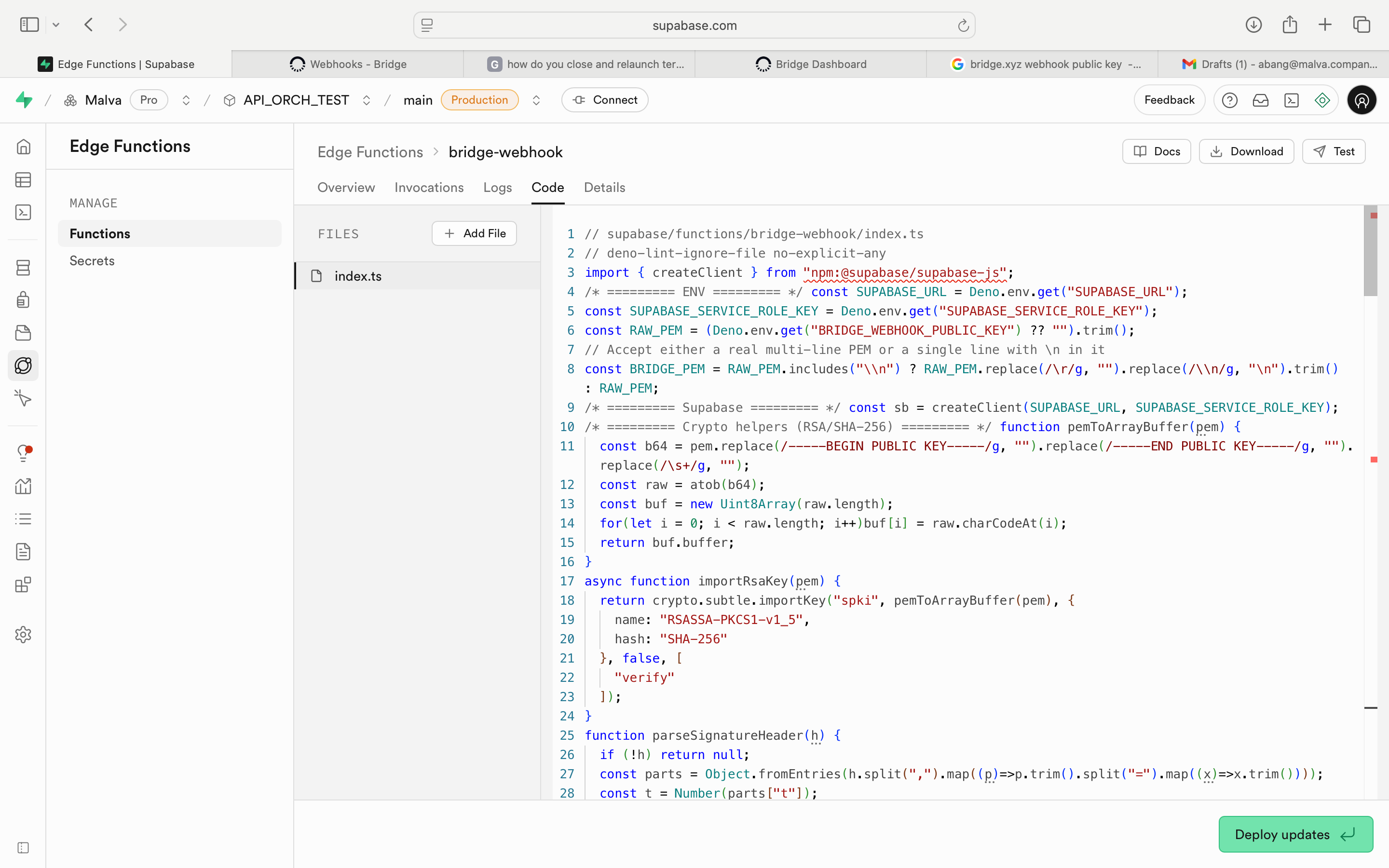 Bridge support code screenshot .png